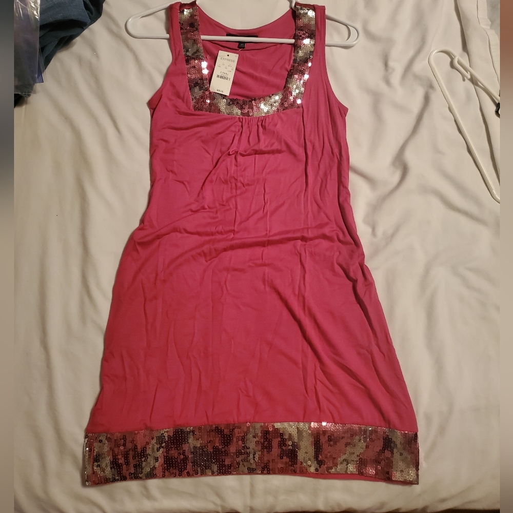 Express Sequin Cocktail Party Dress NWT XS